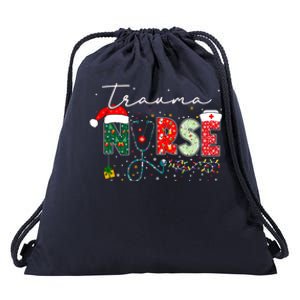 Christmas Trauma Nurse Funny Gift For Nursing Student Gift Drawstring Bag