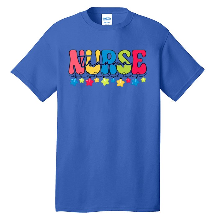 Christmas Trauma Nurse Funny Gift For Nursing Student Gift Tall T-Shirt