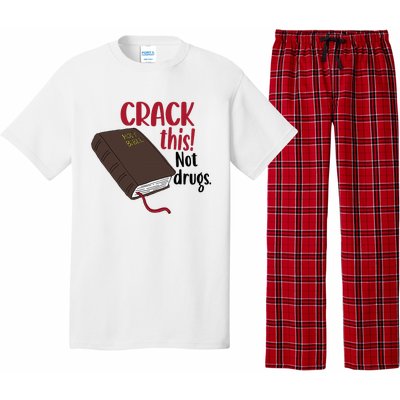 Crack This Not Drugs Holy Bible Christian God Saying Pajama Set