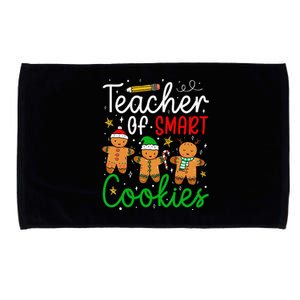 Christmas Teacher Of Smart Cookies Gingerbread Xmas Teacher Microfiber Hand Towel