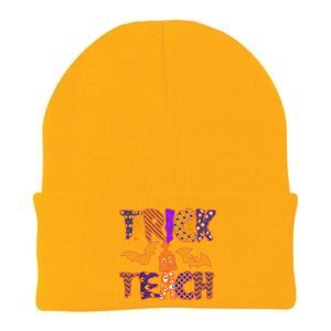 Cute Trick Or Treat Halloween Patterns Knit Cap Winter Beanie