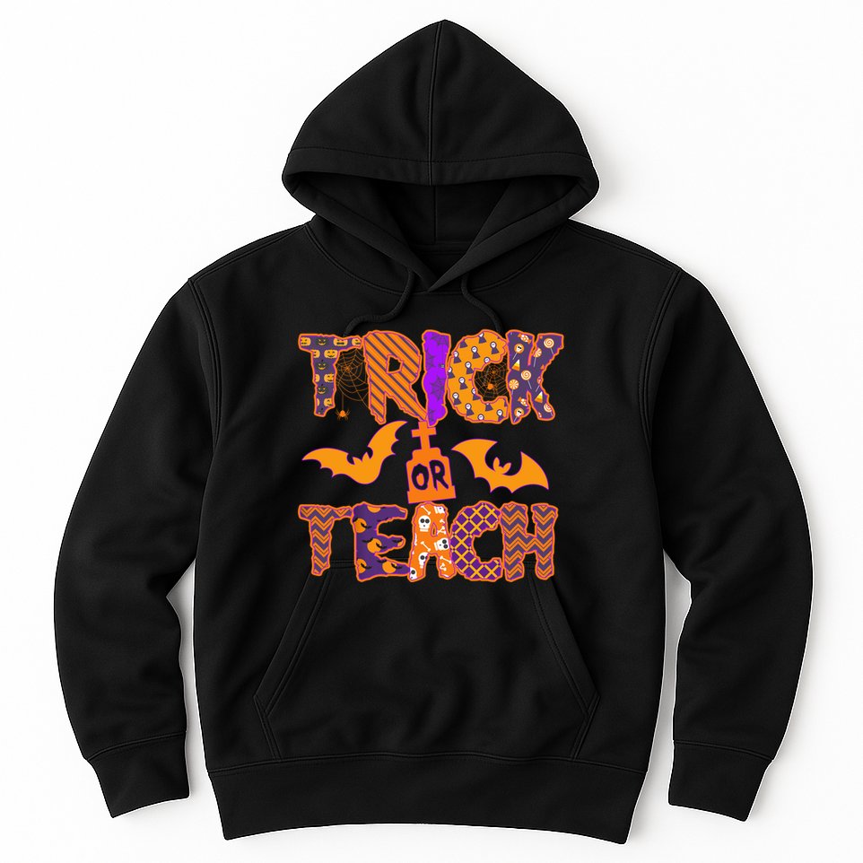 Cute Trick Or Treat Halloween Patterns Hoodie