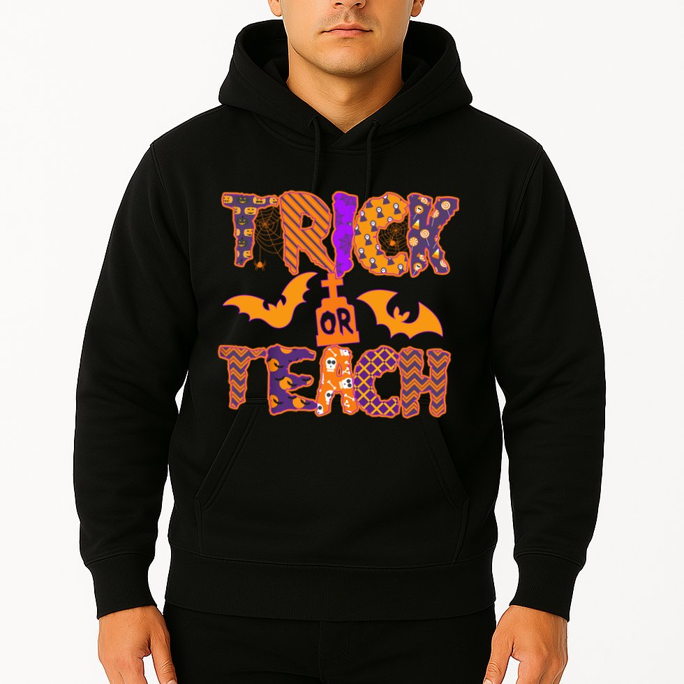 Cute Trick Or Treat Halloween Patterns Hoodie
