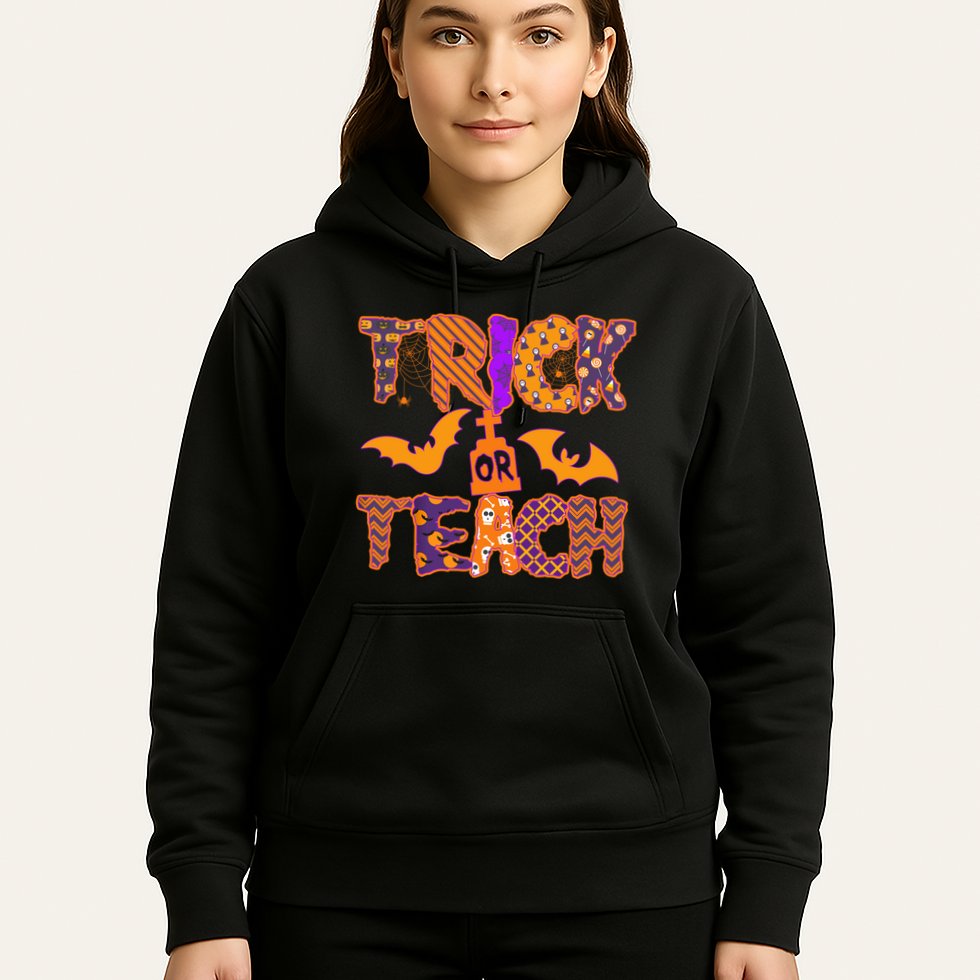 Cute Trick Or Treat Halloween Patterns Hoodie