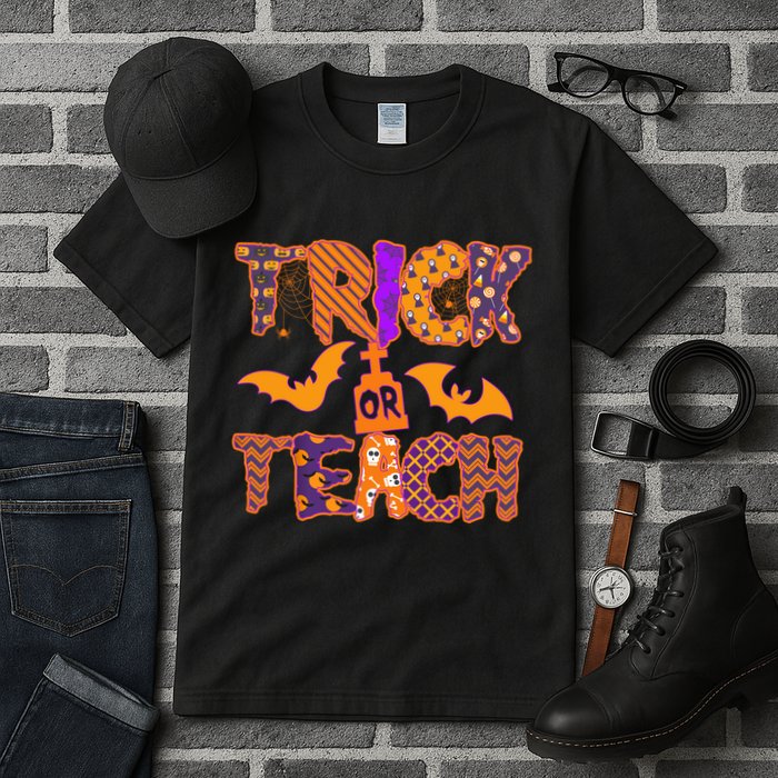 Cute Trick Or Treat Halloween Patterns Tall T-Shirt