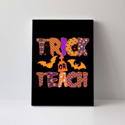 Cute Trick Or Treat Halloween Patterns Canvas