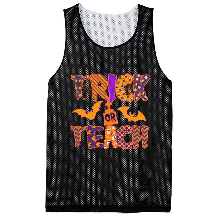Cute Trick Or Treat Halloween Patterns Mesh Reversible Basketball Jersey Tank