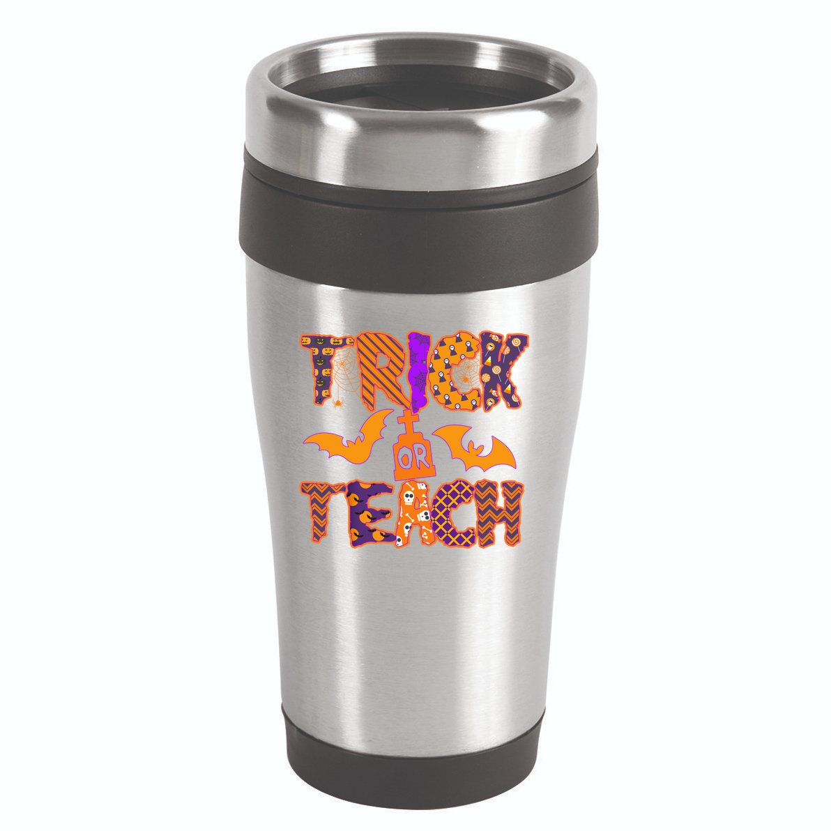 Cute Trick Or Treat Halloween Patterns 16oz Travel Tumbler