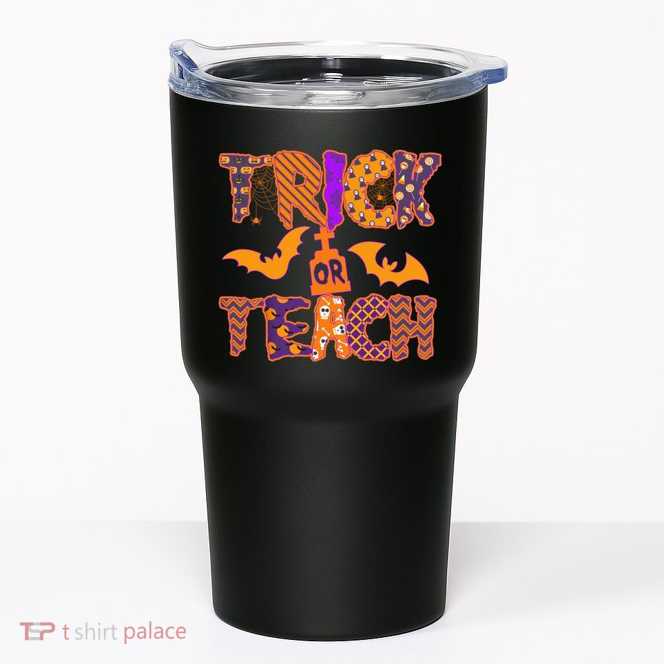 Cute Trick Or Treat Halloween Patterns Tumbler