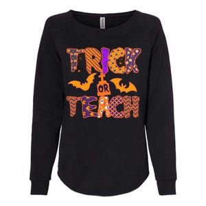 Cute Trick Or Treat Halloween Patterns Womens California Wash Sweatshirt