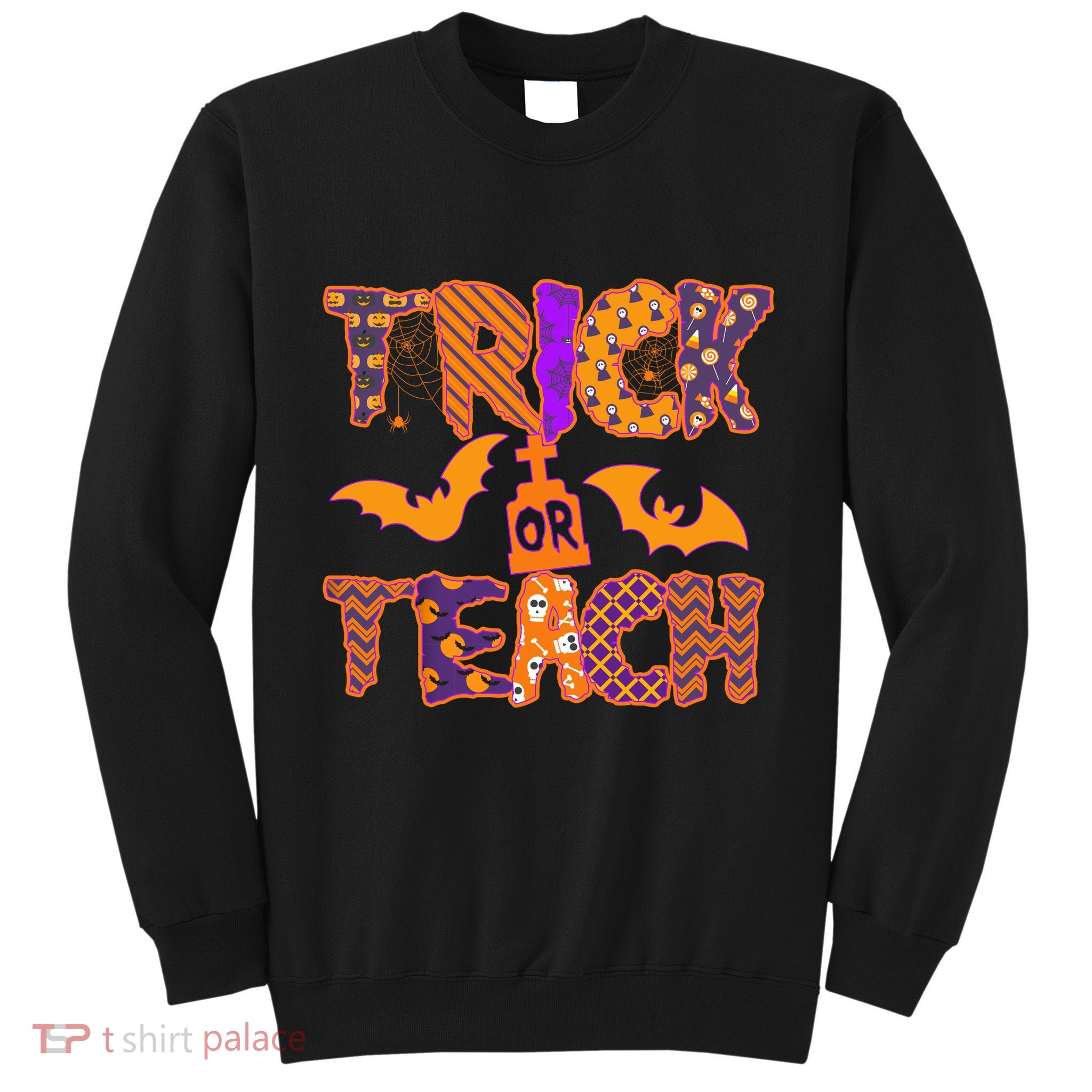 Cute Trick Or Treat Halloween Patterns Tall Sweatshirt