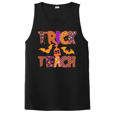 Cute Trick Or Treat Halloween Patterns PosiCharge Competitor Tank