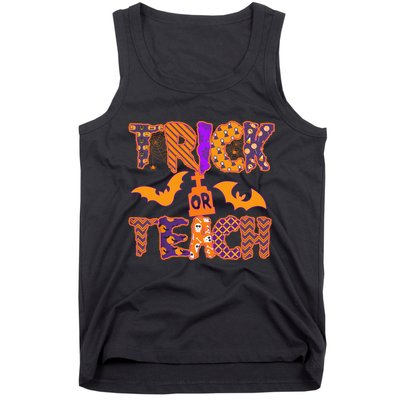 Cute Trick Or Treat Halloween Patterns Tank Top