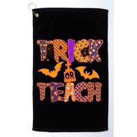 Cute Trick Or Treat Halloween Patterns Golf Towel