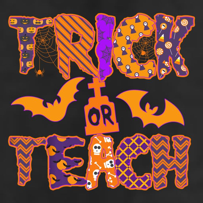 Cute Trick Or Treat Halloween Patterns Golf Towel