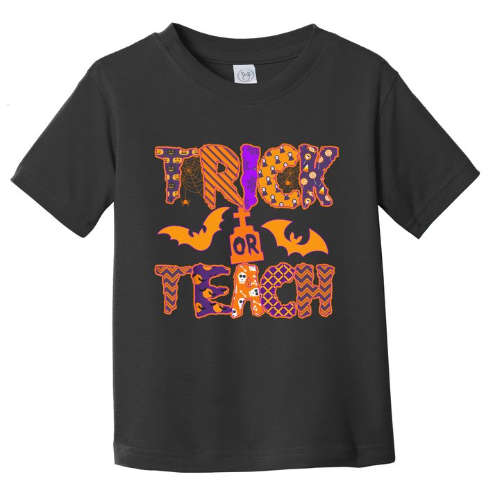 Cute Trick Or Treat Halloween Patterns Toddler T-Shirt