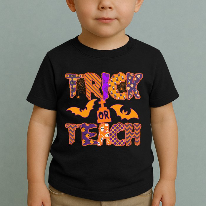 Cute Trick Or Treat Halloween Patterns Toddler T-Shirt