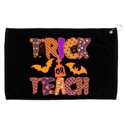 Cute Trick Or Treat Halloween Patterns Grommeted Golf Towel