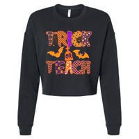 Cute Trick Or Treat Halloween Patterns Cropped Pullover Crew