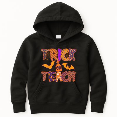Cute Trick Or Treat Halloween Patterns Kids Hoodie