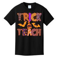 Cute Trick Or Treat Halloween Patterns Kids T-Shirt