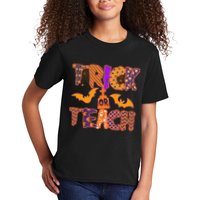 Cute Trick Or Treat Halloween Patterns Kids T-Shirt