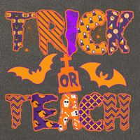 Cute Trick Or Treat Halloween Patterns Cotton Canvas Backpack