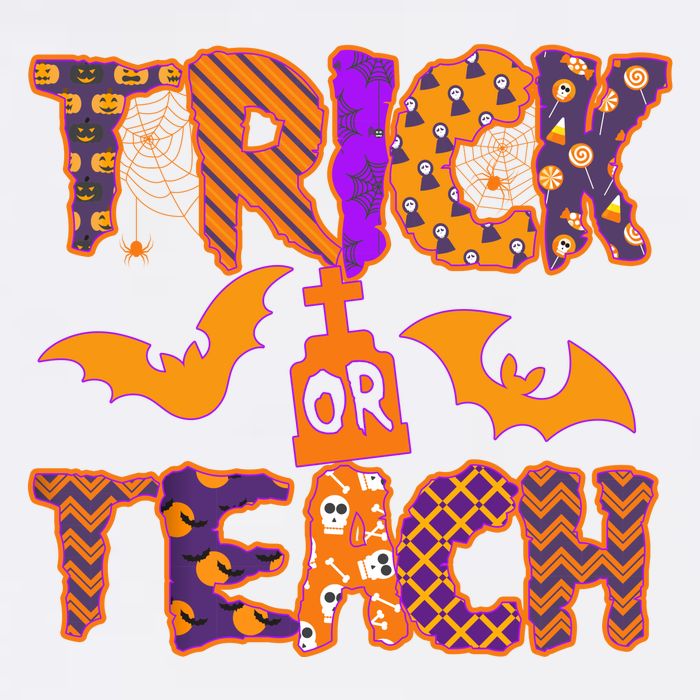 Cute Trick Or Treat Halloween Patterns Garment-Dyed Sweatshirt