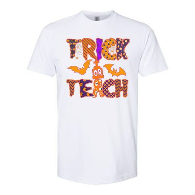 Cute Trick Or Treat Halloween Patterns Softstyle® CVC T-Shirt