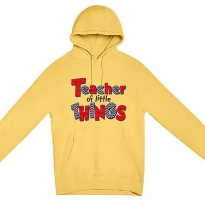 Cute Teacher Of Little Things Premium Pullover Hoodie