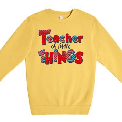 Cute Teacher Of Little Things Premium Crewneck Sweatshirt