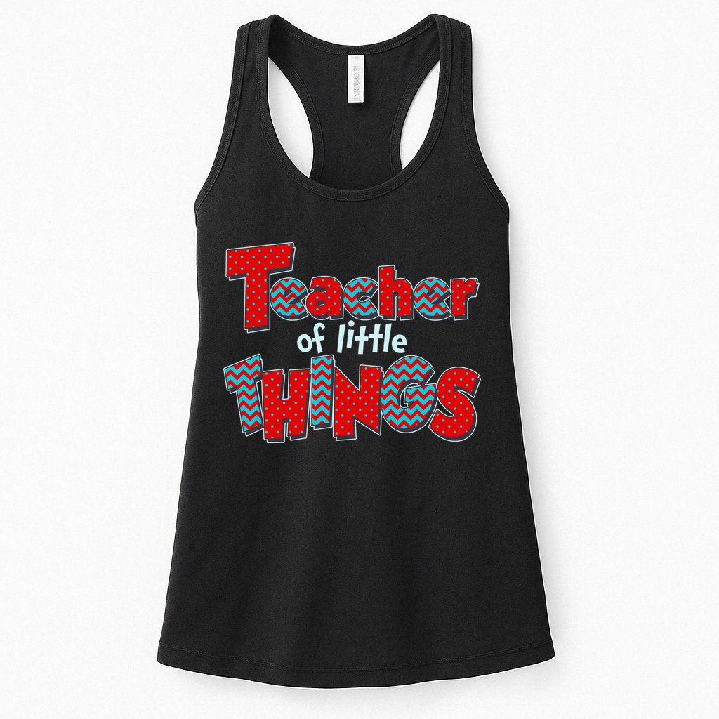 Cute Teacher Of Little Things Womens Tank Top