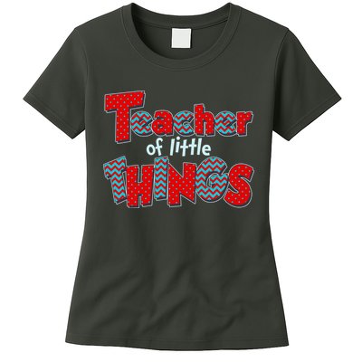 Cute Teacher Of Little Things Womens T-Shirt