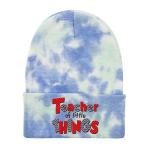 Cute Teacher Of Little Things Tie Dye 12in Knit Beanie