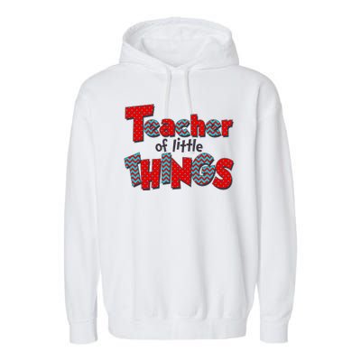 Cute Teacher Of Little Things Garment-Dyed Fleece Hoodie