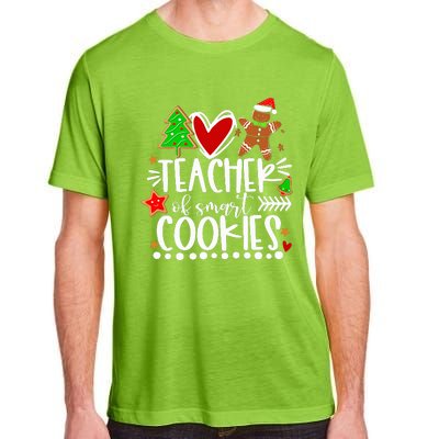 Christmas Teacher Of Smart Cookies Funny Cute Gingerbread  Adult ChromaSoft Performance T-Shirt