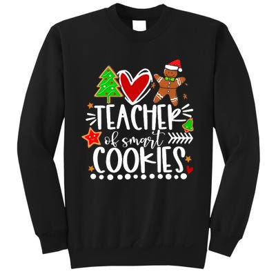 Christmas Teacher Of Smart Cookies Funny Cute Gingerbread  Sweatshirt