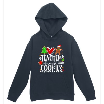 Christmas Teacher Of Smart Cookies Funny Cute Gingerbread  Urban Pullover Hoodie