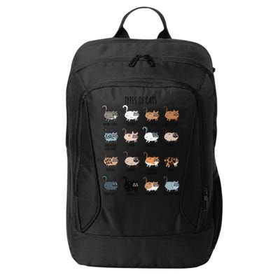 Cute Types Of Cat Lady Bir Bengal Nebelung Persian Gift City Backpack