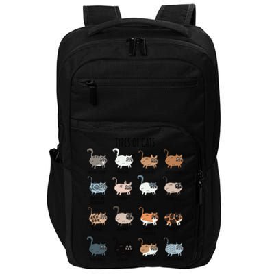 Cute Types Of Cat Lady Bir Bengal Nebelung Persian Gift Impact Tech Backpack