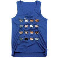 Cute Types Of Cat Lady Bir Bengal Nebelung Persian Gift Tank Top