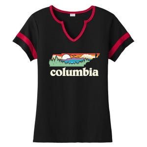 Columbia Tennessee Outdoors Retro Nature Ladies Halftime Notch Neck Tee