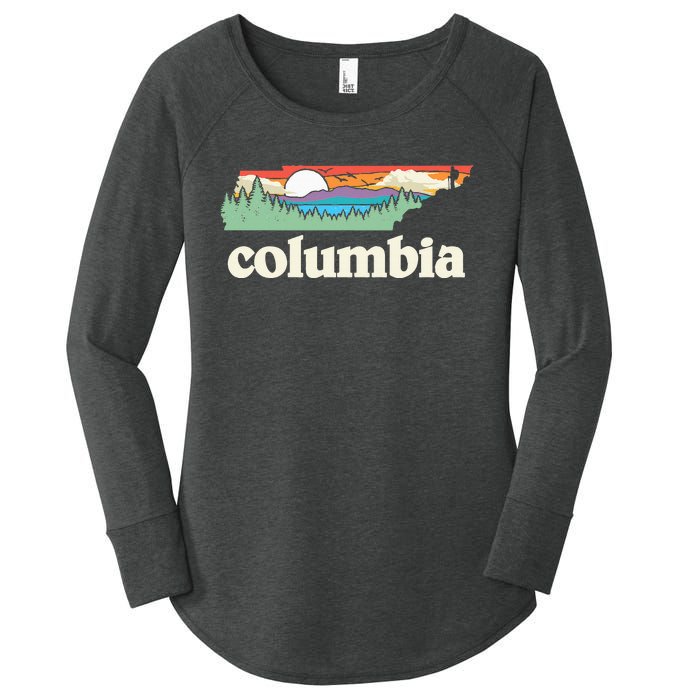 Columbia Tennessee Outdoors Retro Nature Women's Perfect Tri Tunic Long Sleeve Shirt