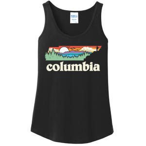 Columbia Tennessee Outdoors Retro Nature Ladies Essential Tank