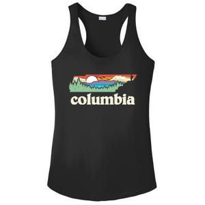 Columbia Tennessee Outdoors Retro Nature Ladies PosiCharge Competitor Racerback Tank