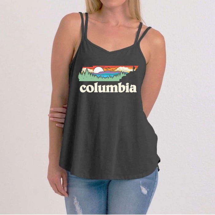 Columbia Tennessee Outdoors Retro Nature Women's Strappy Tank