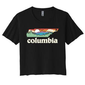 Columbia Tennessee Outdoors Retro Nature Women's Crop Top Tee