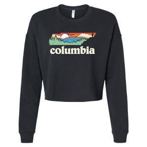 Columbia Tennessee Outdoors Retro Nature Cropped Pullover Crew