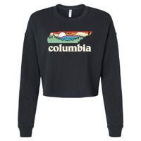 Columbia Tennessee Outdoors Retro Nature Cropped Pullover Crew