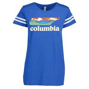 Columbia Tennessee Outdoors Retro Nature Enza Ladies Jersey Football T-Shirt